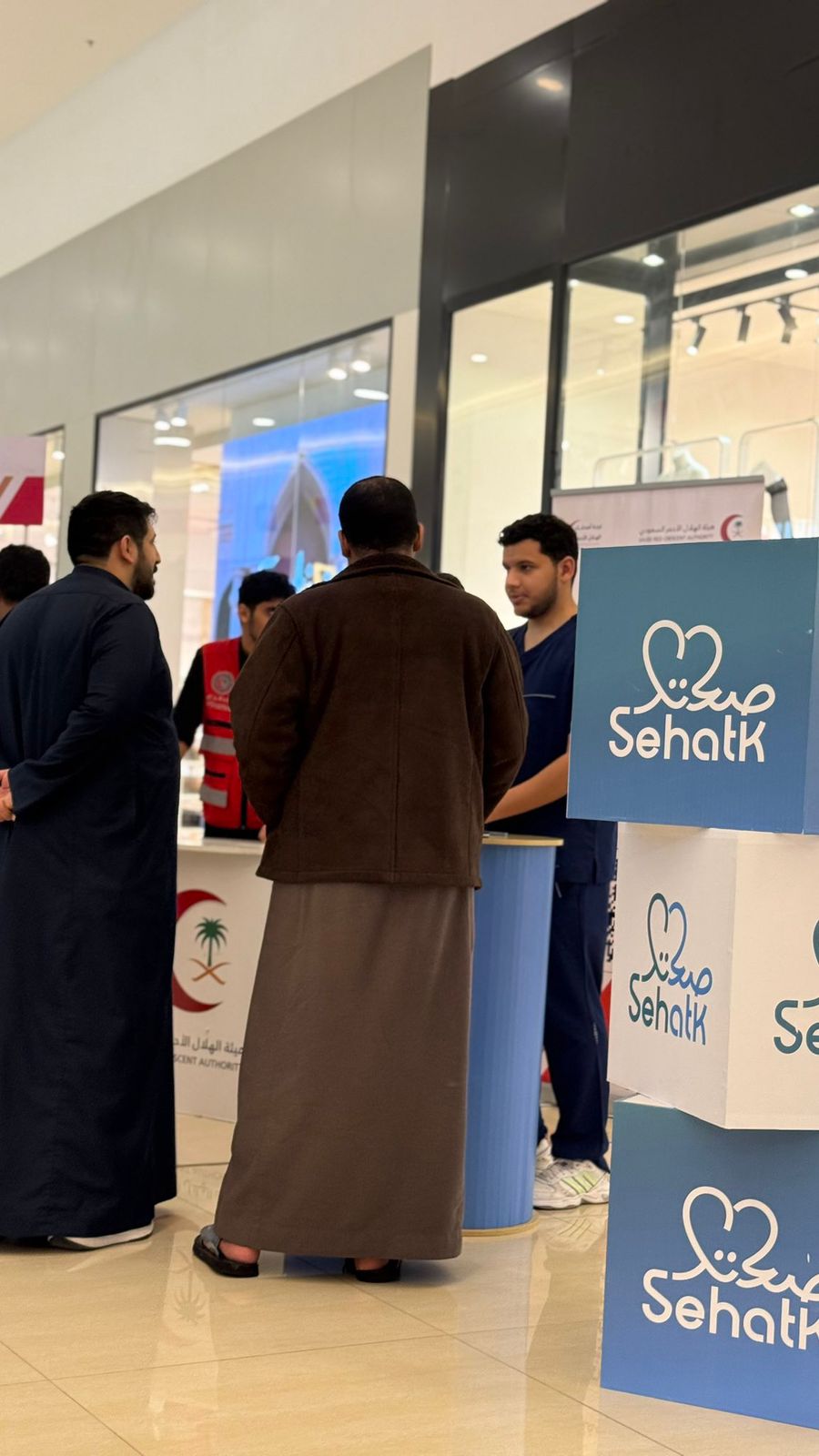 #جمعية_صحتك‬⁩ تشارك بركن توعوي في الحملة الوطنية “⁧‫#صم_بصحة‬⁩”